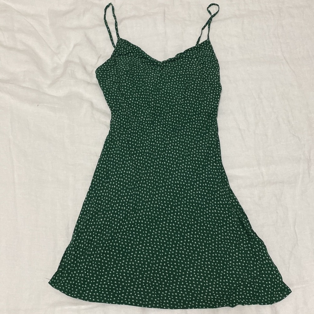 Pacsun Green Floral Dress